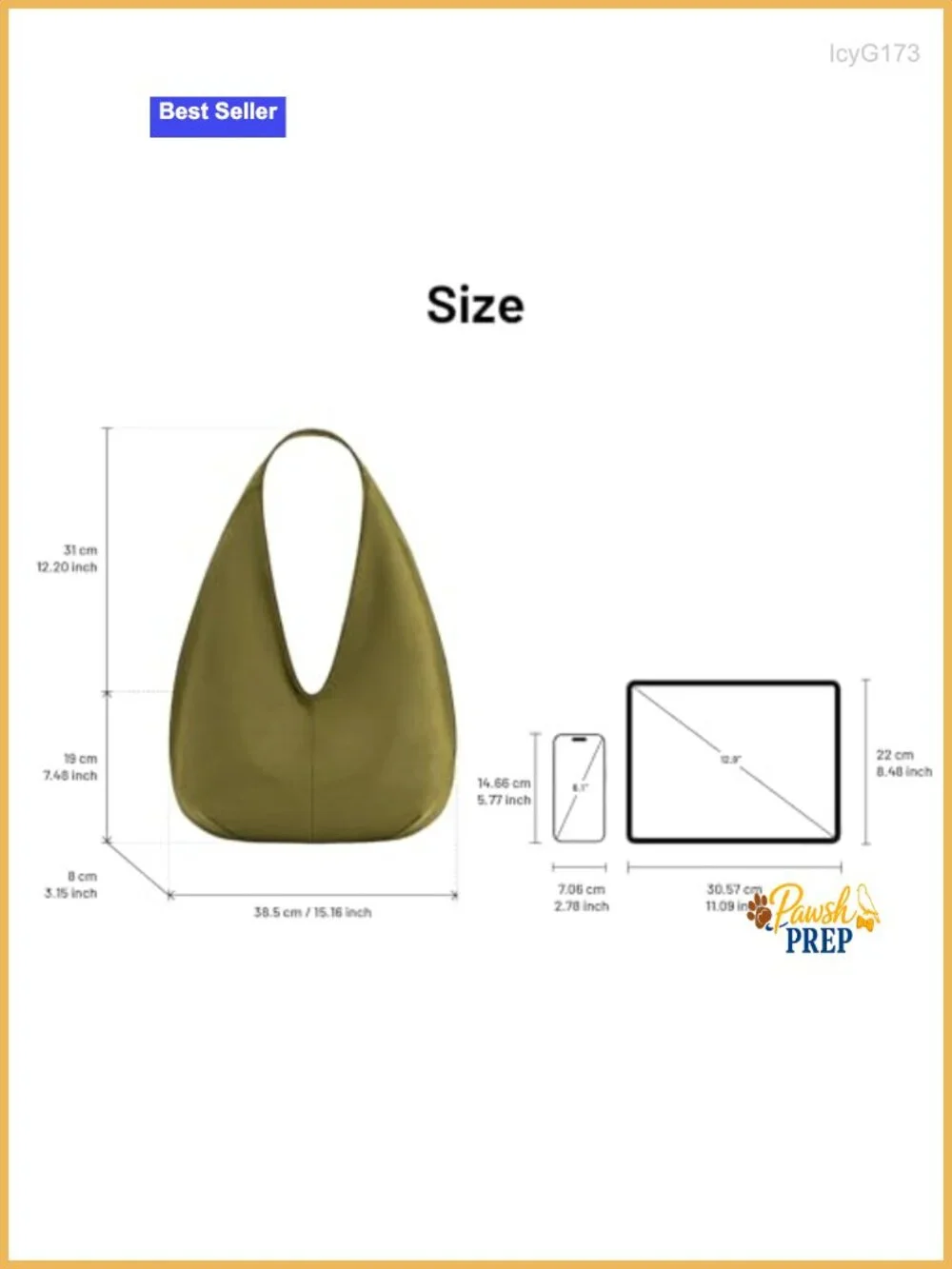 Faux Suede Hobo Shoulder Bag with Magnetic Closure, Fits iPad Pro 12.9